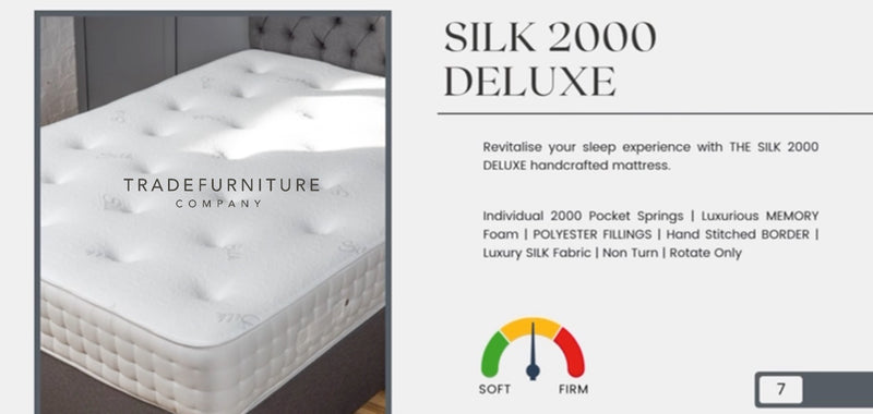 Silk 2000 Deluxe Mattress (4 Sizes)