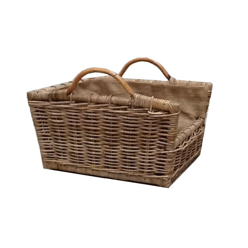 Rattan Rectangular Log Basket
