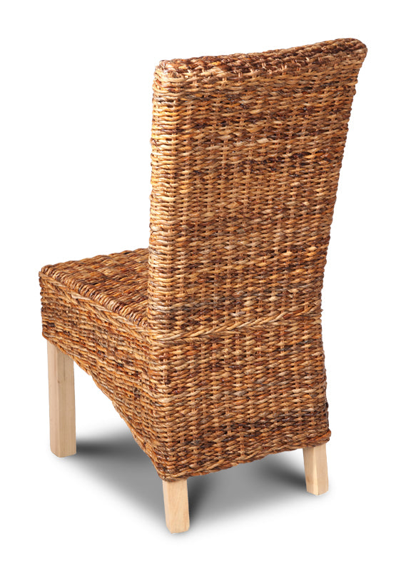 Ex Display Light Rattan Rollback Dining Chair (T505) - One Available