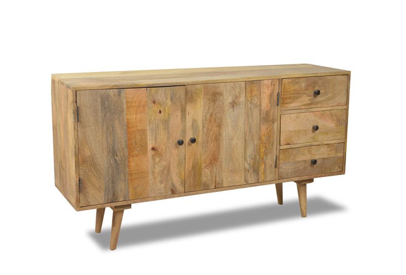 Light Retro Chic Large Sideboard