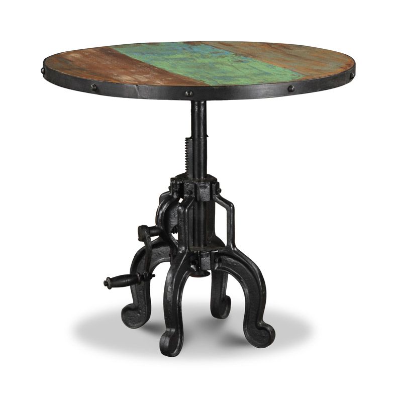 Reclaimed Indian Large Iron Crank Coffee Table