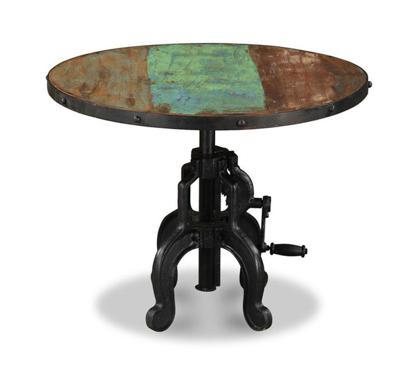 Reclaimed Indian Large Iron Crank Coffee Table