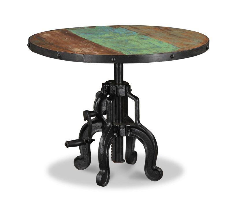 Reclaimed Indian Large Iron Crank Coffee Table