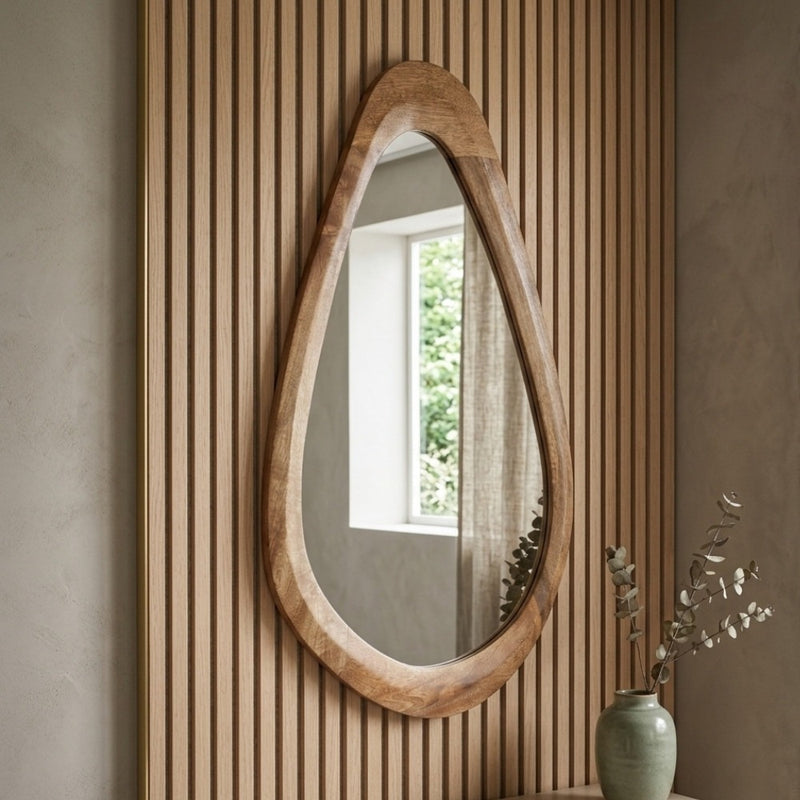 Scandi Mango 50cm Curved Mirror 