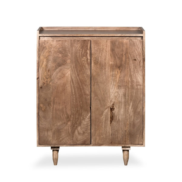 Oak Stain Scandi Mango 78cm Shoe Cupboard