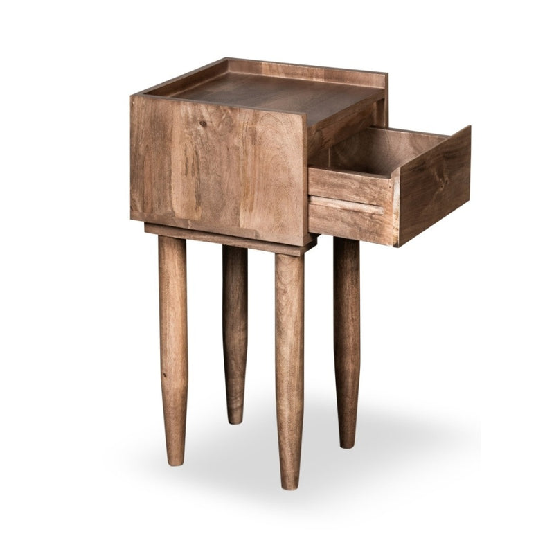 Oak Stain Scandi Mango Lamp Table 