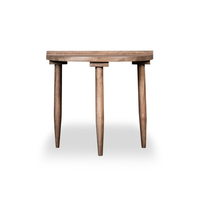 Oak Stain Scandi Mango Sofa End Table