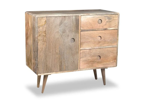 Light Vintage Mango 85cm Sideboard - In Stock
