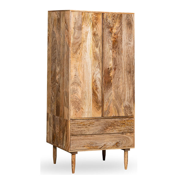 Scandi Mango 2 Drawer Wardrobe - In Stock