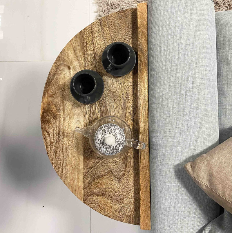Scandi Mango Sofa End Table