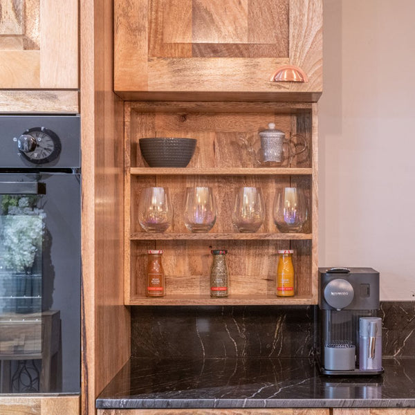 Mango Wood Wall Spice Rack