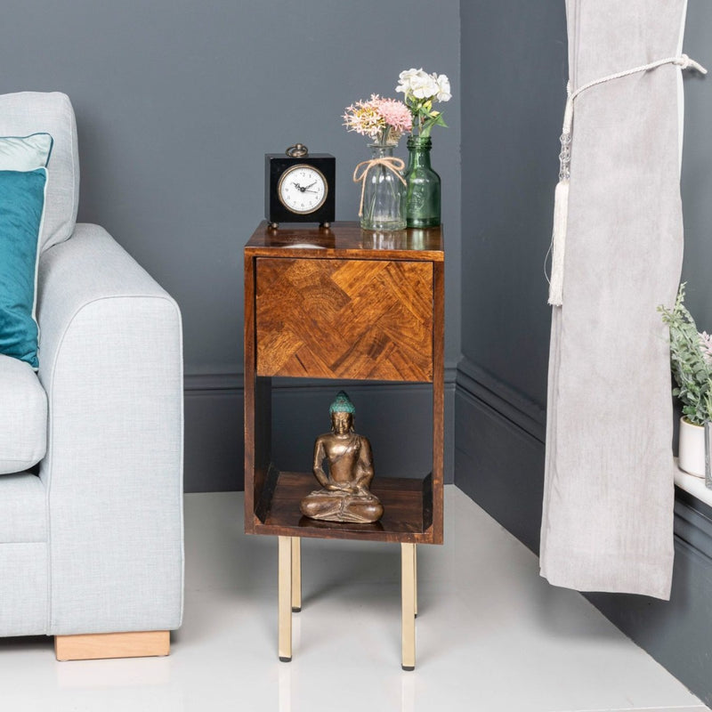Block Mango Side Table
