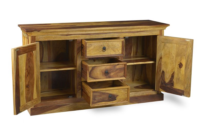 Light Large Sheesham Sideboard - In Stock