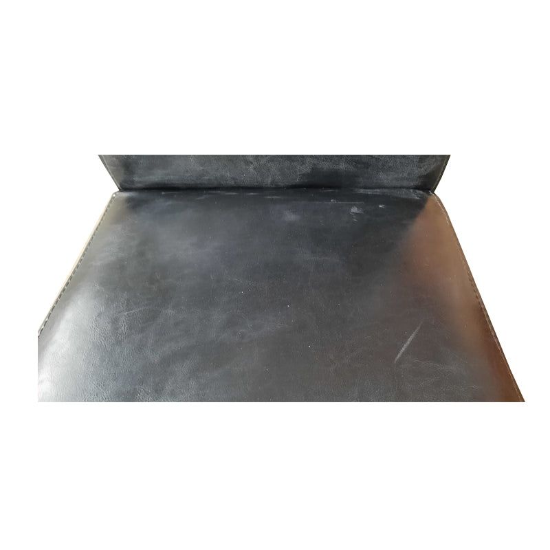Black Barcelona Leather Dining Chair (T11)