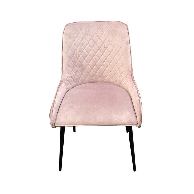 Soft Pink Henley Velvet Chair