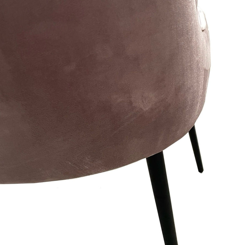 Soft Pink Henley Velvet Chair