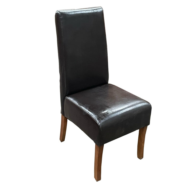 Brown Madrid Leather Dining Chair