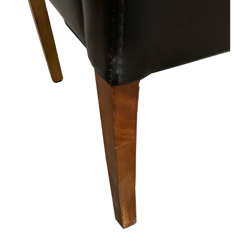 Brown Madrid Leather Dining Chair