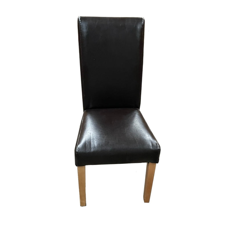 Brown Barcelona Leather Dining Chair
