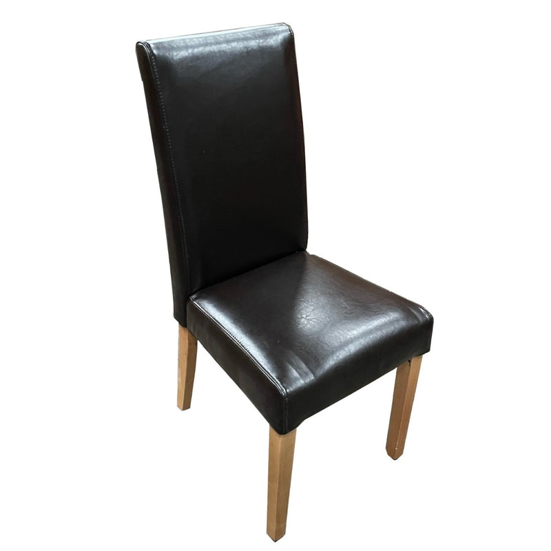 Brown Barcelona Leather Dining Chair
