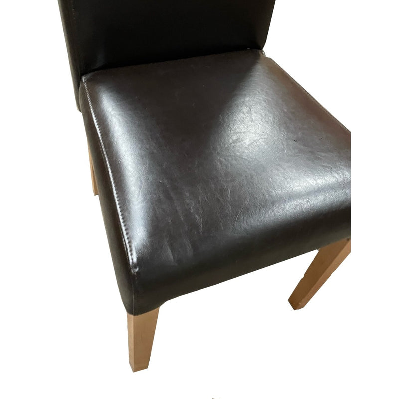 Brown Barcelona Leather Dining Chair