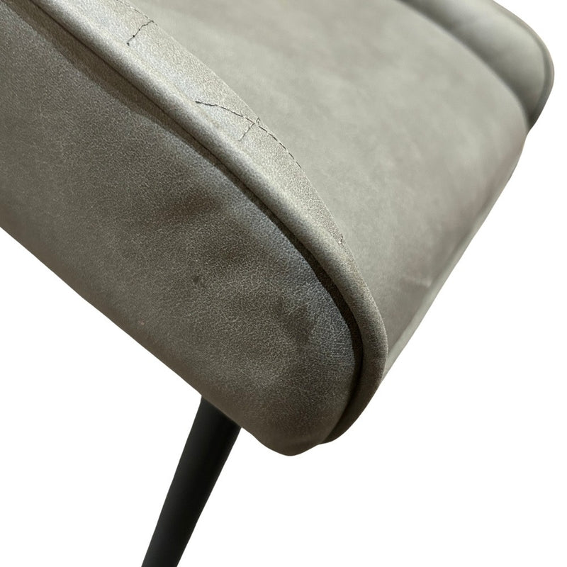 Ex Display Henley Velvet French Grey Dining Chair - One Available