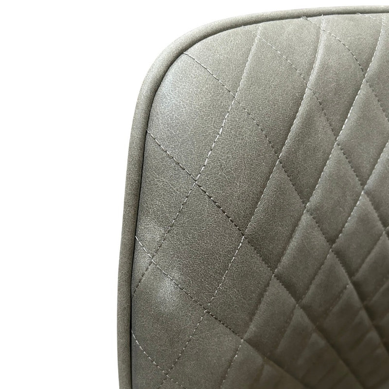 Ex Display Henley Velvet French Grey Dining Chair - One Available