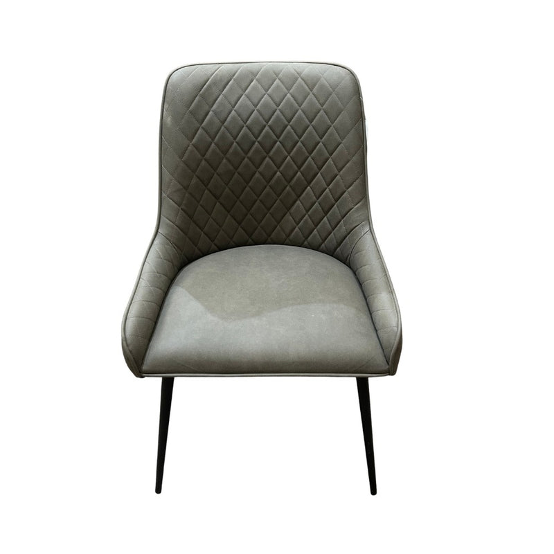 Ex Display Henley Velvet French Grey Dining Chair - One Available