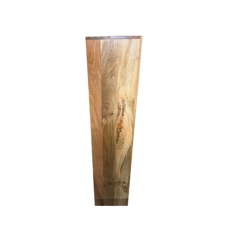 Ex Display Light Mango Wood Shoe Cabinet - One Available