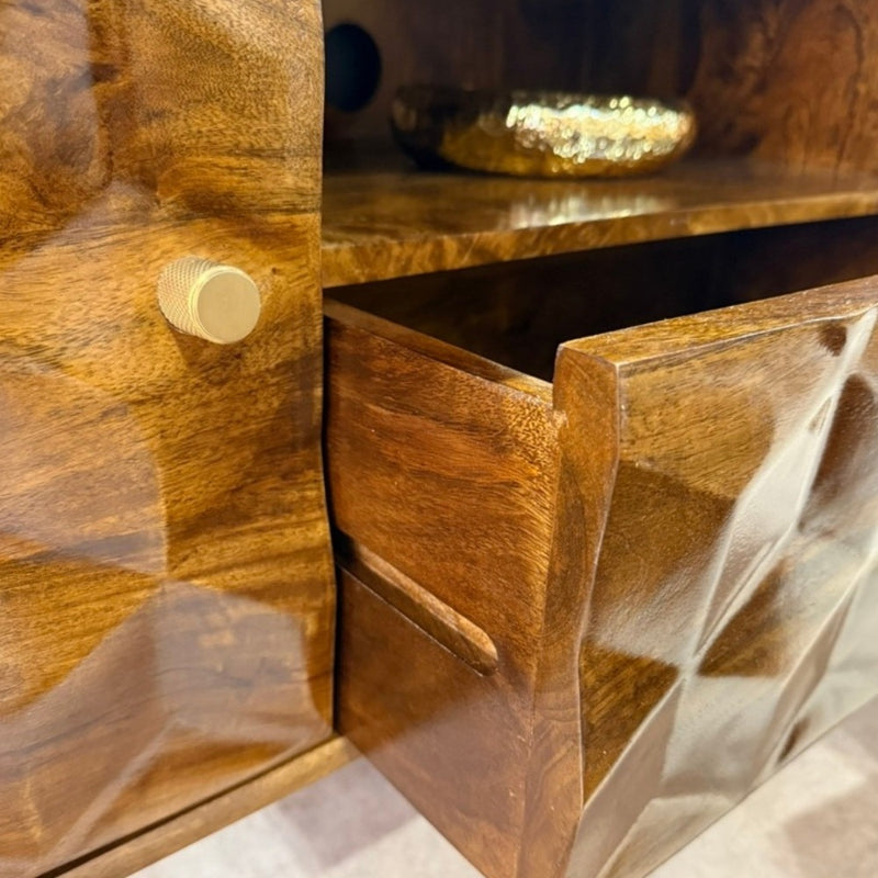 Ex Display Geo Mango 145cm Media Unit - One Available