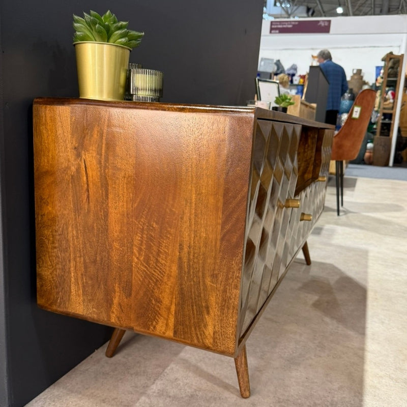 Ex Display Geo Mango 145cm Media Unit - One Available