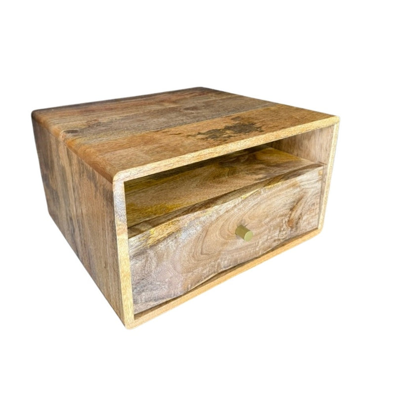 Ex Display Geo Light Mango Side Table -  One Available