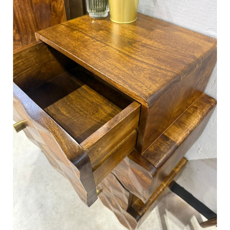 Ex Display Geo Mango 45cm Chest of Drawers - One Available