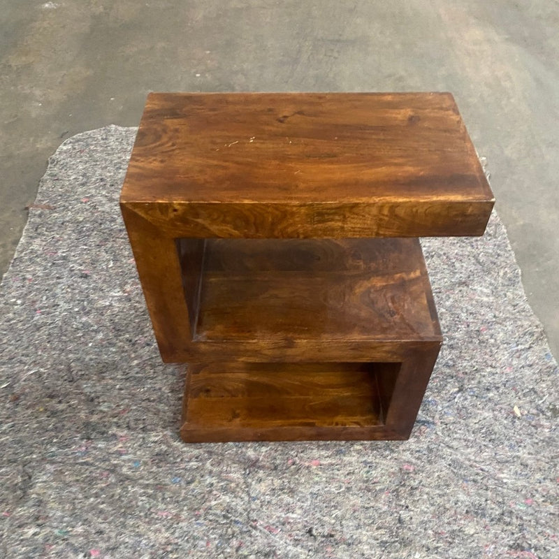 Ex Display Dakota S Shaped Side Table - One Available