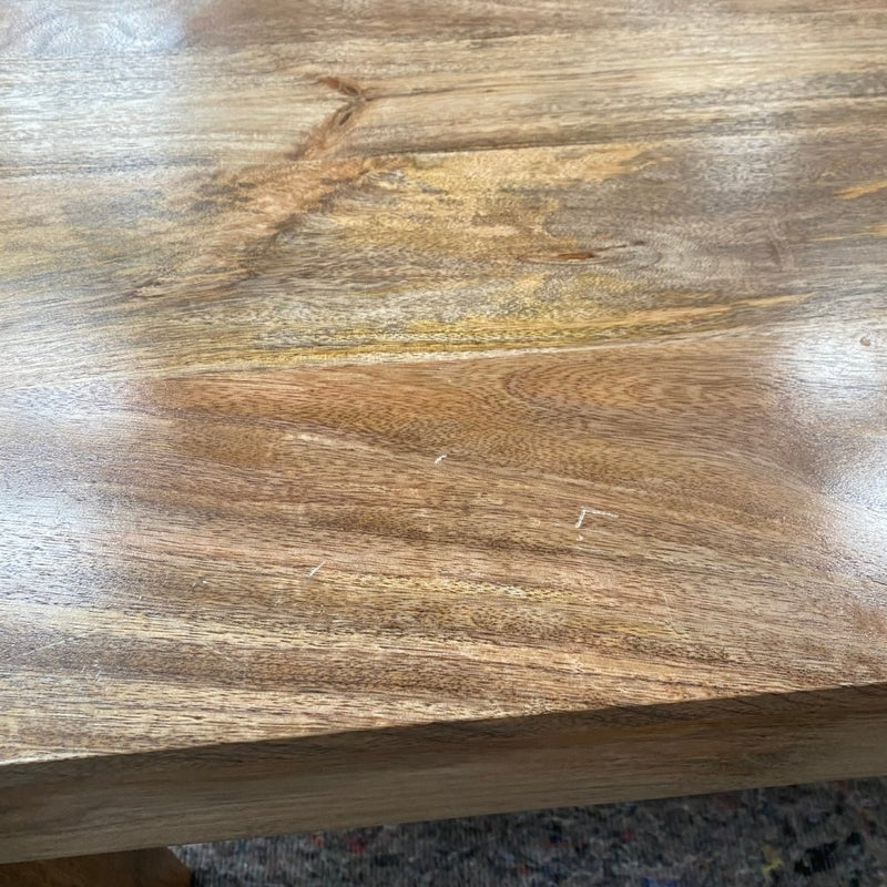 Ex Display Light Dakota Mango Wood 90cm Bench - One Available