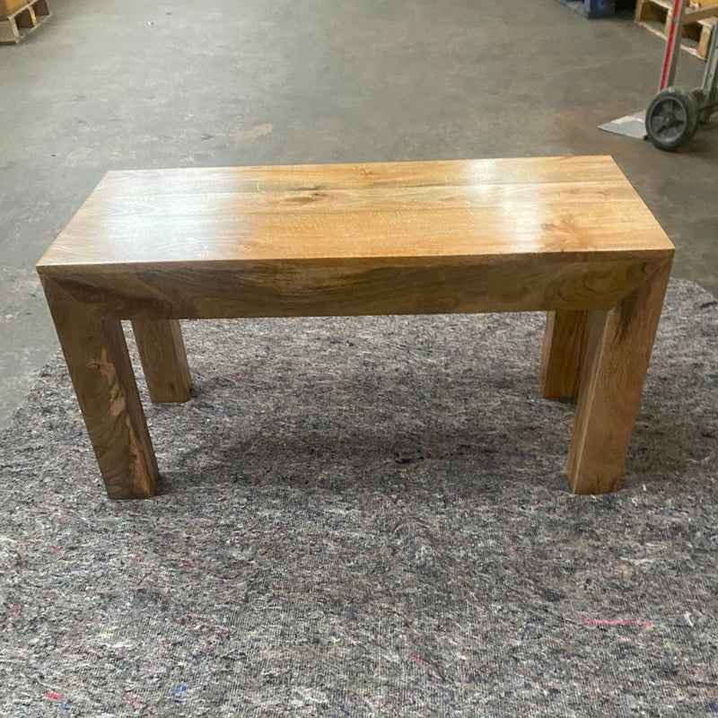 Ex Display Light Dakota Mango Wood 90cm Bench - One Available
