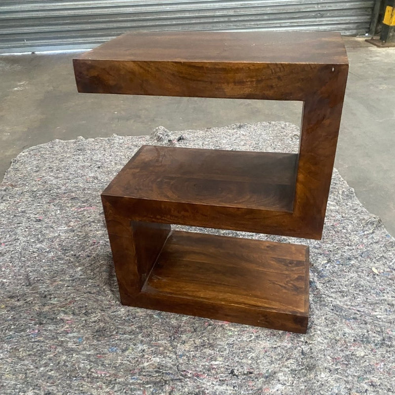 Ex Display Dakota S Shaped Side Table - One Available