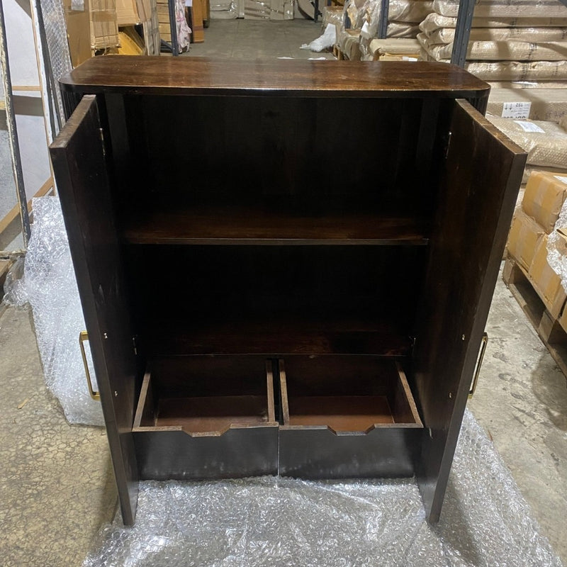 Flute Mango Wood Sideboard - One available