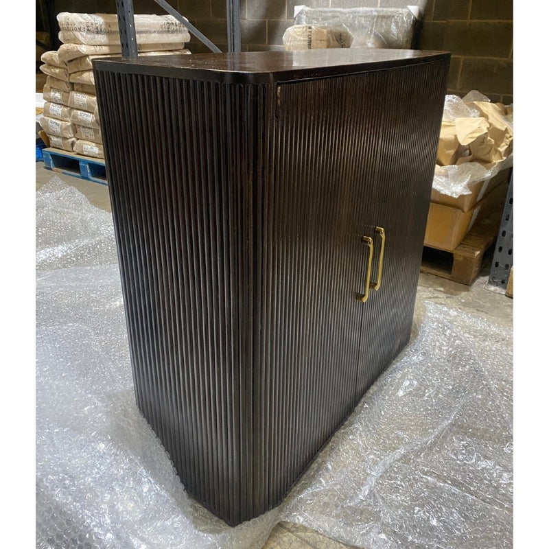 Flute Mango Wood Sideboard - One available