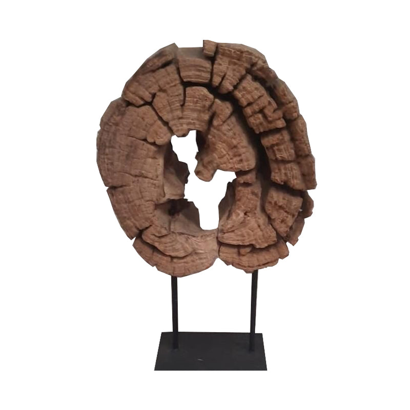Reclaimed Teak Wooden Sculpture
