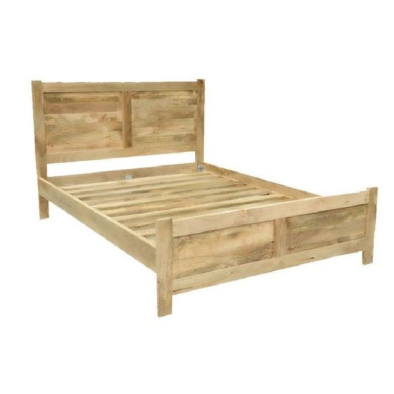 Light Dakota Mango Wood Bed Frame (3 Sizes) - In Stock