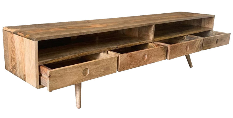 Light Vintage Mango TV Unit Large