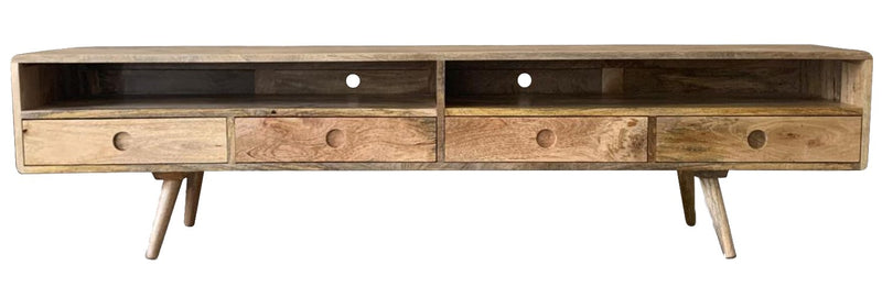 Light Vintage Mango TV Unit Large