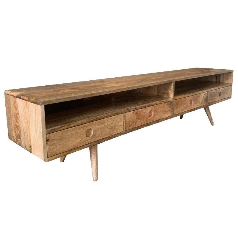 Light Vintage Mango TV Unit Large