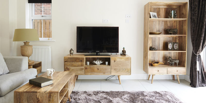 Light Vintage Mango Media Unit