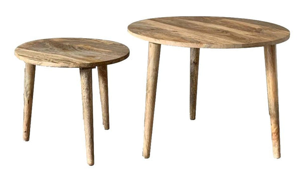 Light Retro Chic Nest of Tables - In stock