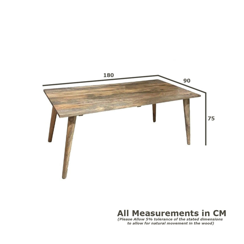 Vintage Mango 180cm Dining Table - In Stock