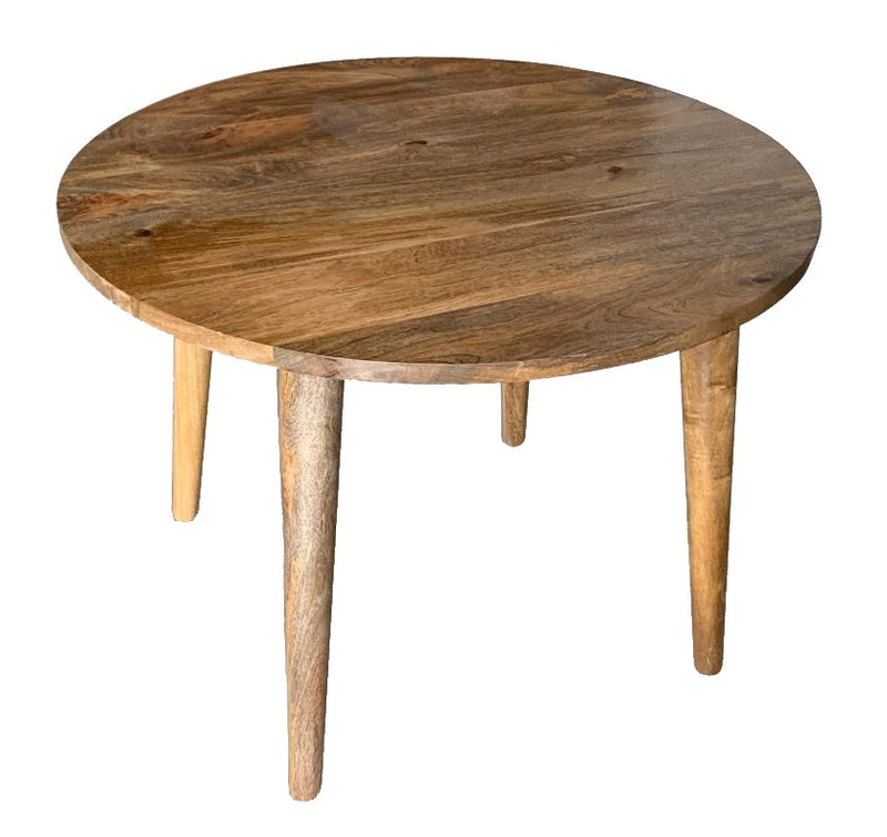 Light Vintage Mango Round Dining Table