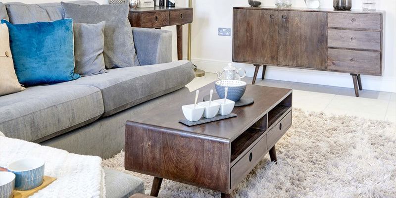 Large Vintage Mango Sideboard
