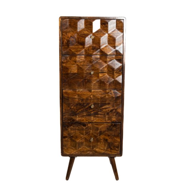 Geo Mango Tall Chest